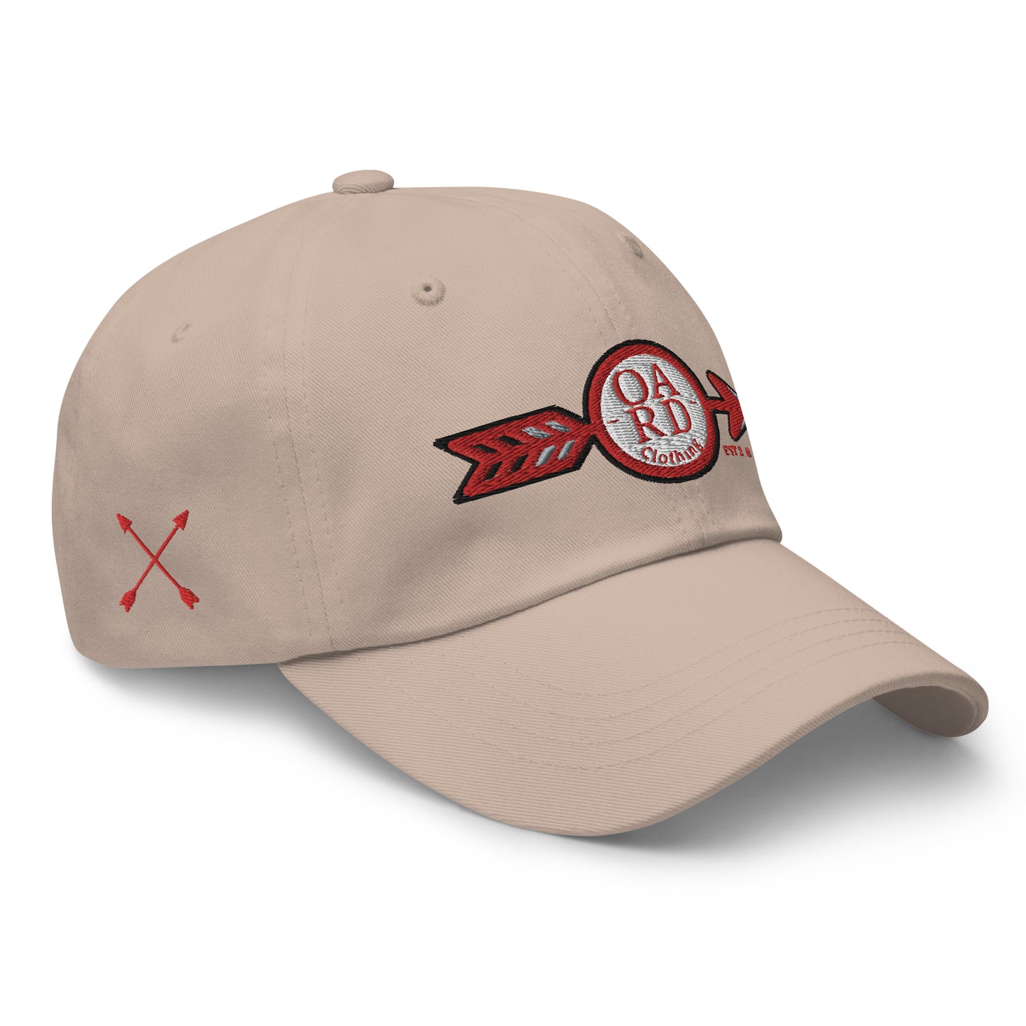 O.A.R.D. Premium Dad Hat Red/Grey/Black