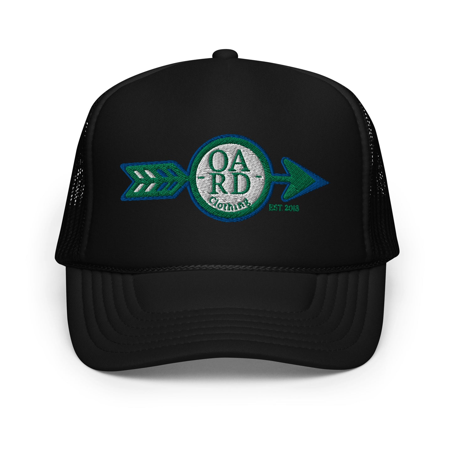 O.A.R.D. Premium Trucker Hat Green/Blue/White