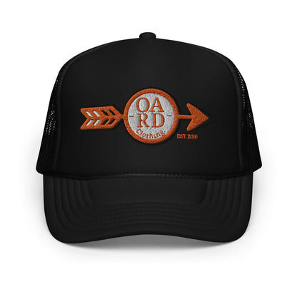 O.A.R.D. Trucker hat Orange/Black/White