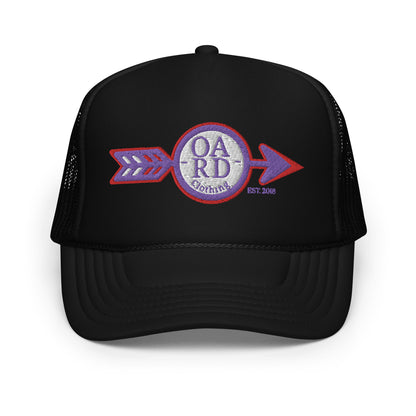 O.A.R.D. Premium Trucker Hat Purple/Red/White