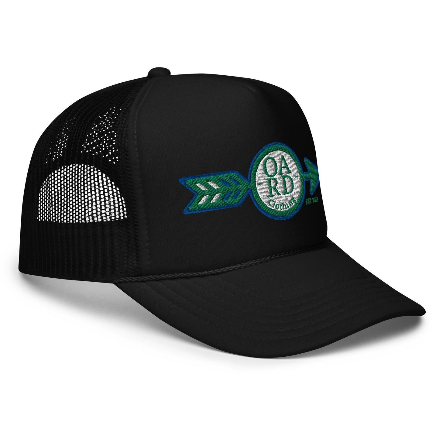 O.A.R.D. Premium Trucker Hat Green/Blue/White