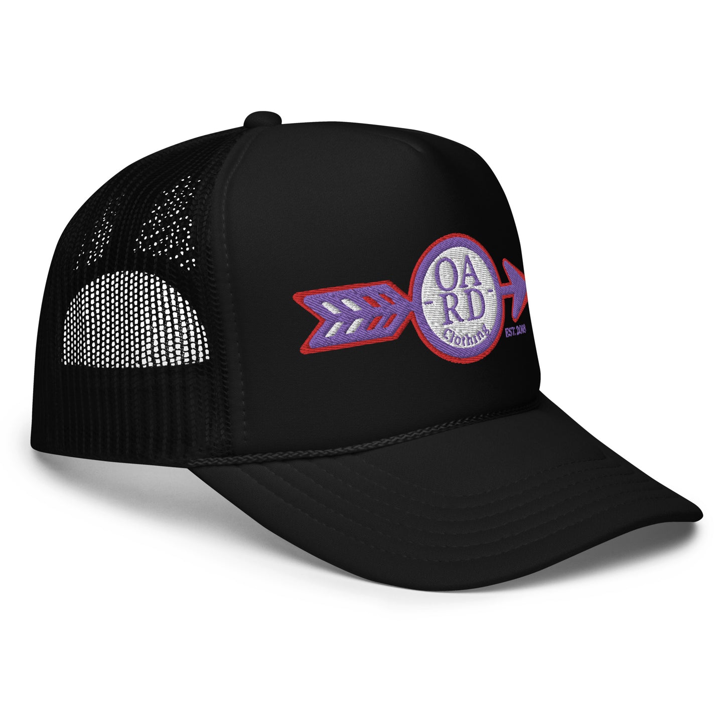 O.A.R.D. Premium Trucker Hat Purple/Red/White