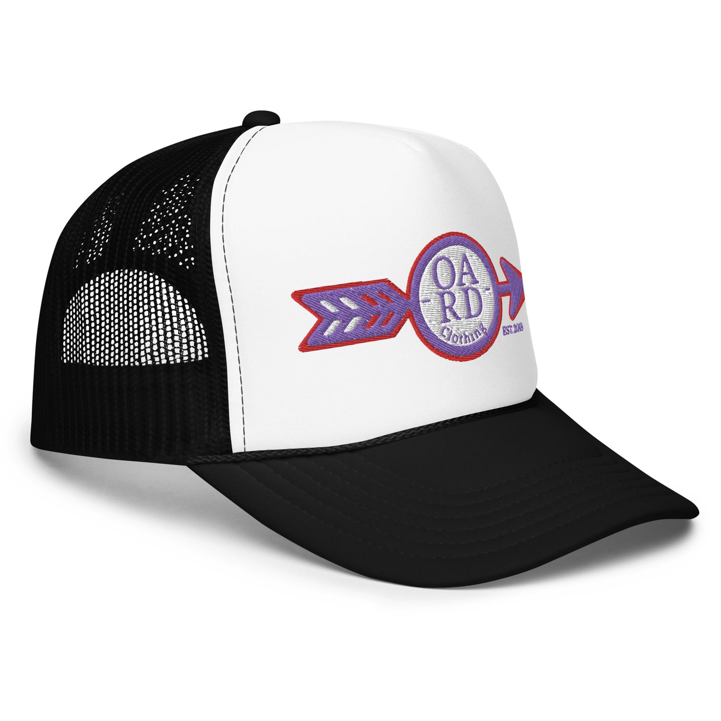 O.A.R.D. Premium Trucker Hat Purple/Red/White