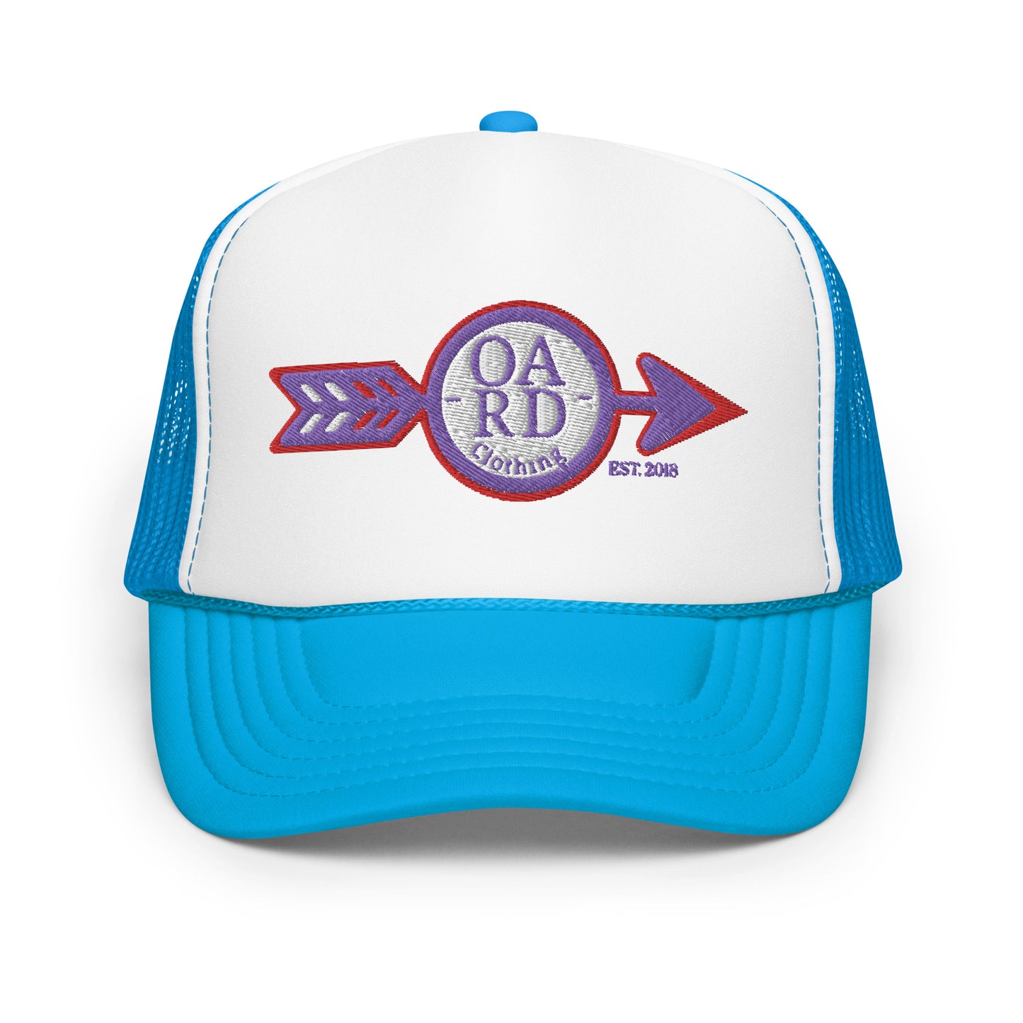 O.A.R.D. Premium Trucker Hat Purple/Red/White