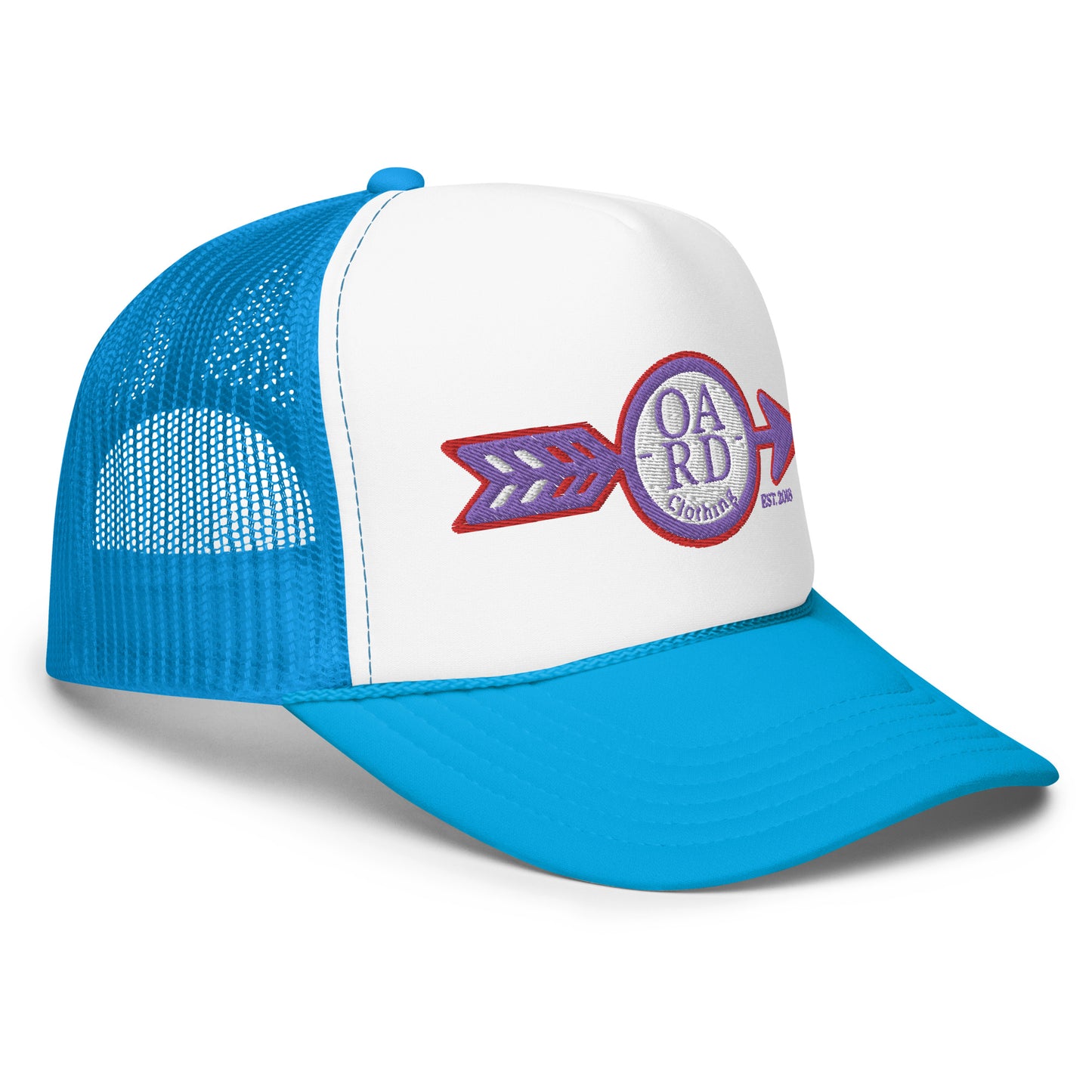 O.A.R.D. Premium Trucker Hat Purple/Red/White