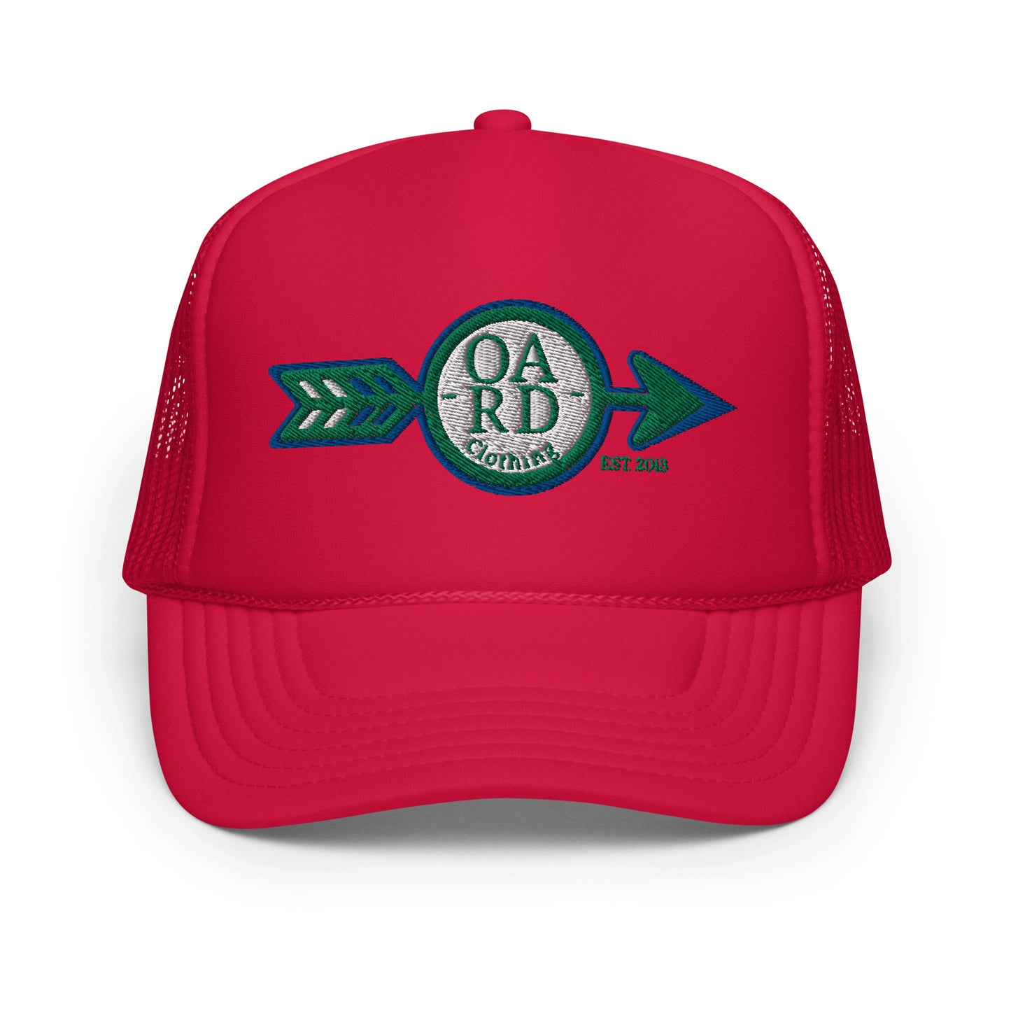 O.A.R.D. Premium Trucker Hat Green/Blue/White