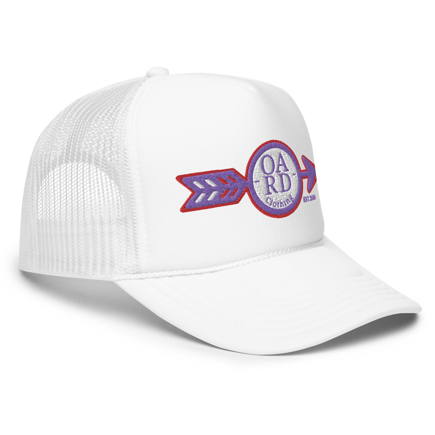 O.A.R.D. Premium Trucker Hat Purple/Red/White