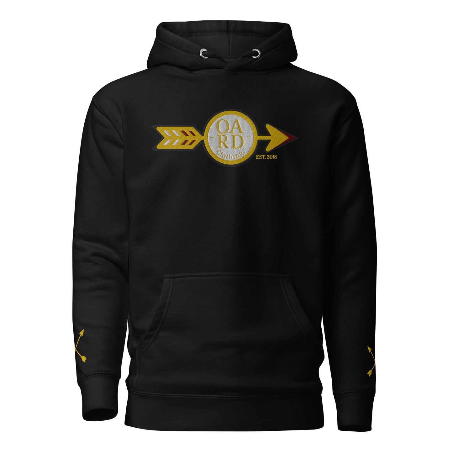 O.A.R.D. Premium Hoody Maroon/Gold/Black