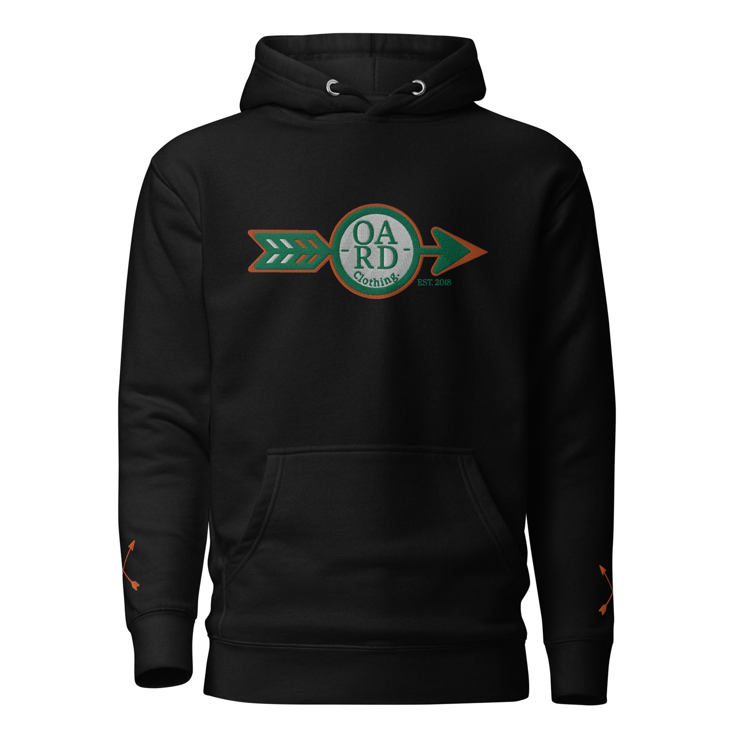 O.A.R.D. Premium Hoodie Green/Orange/White