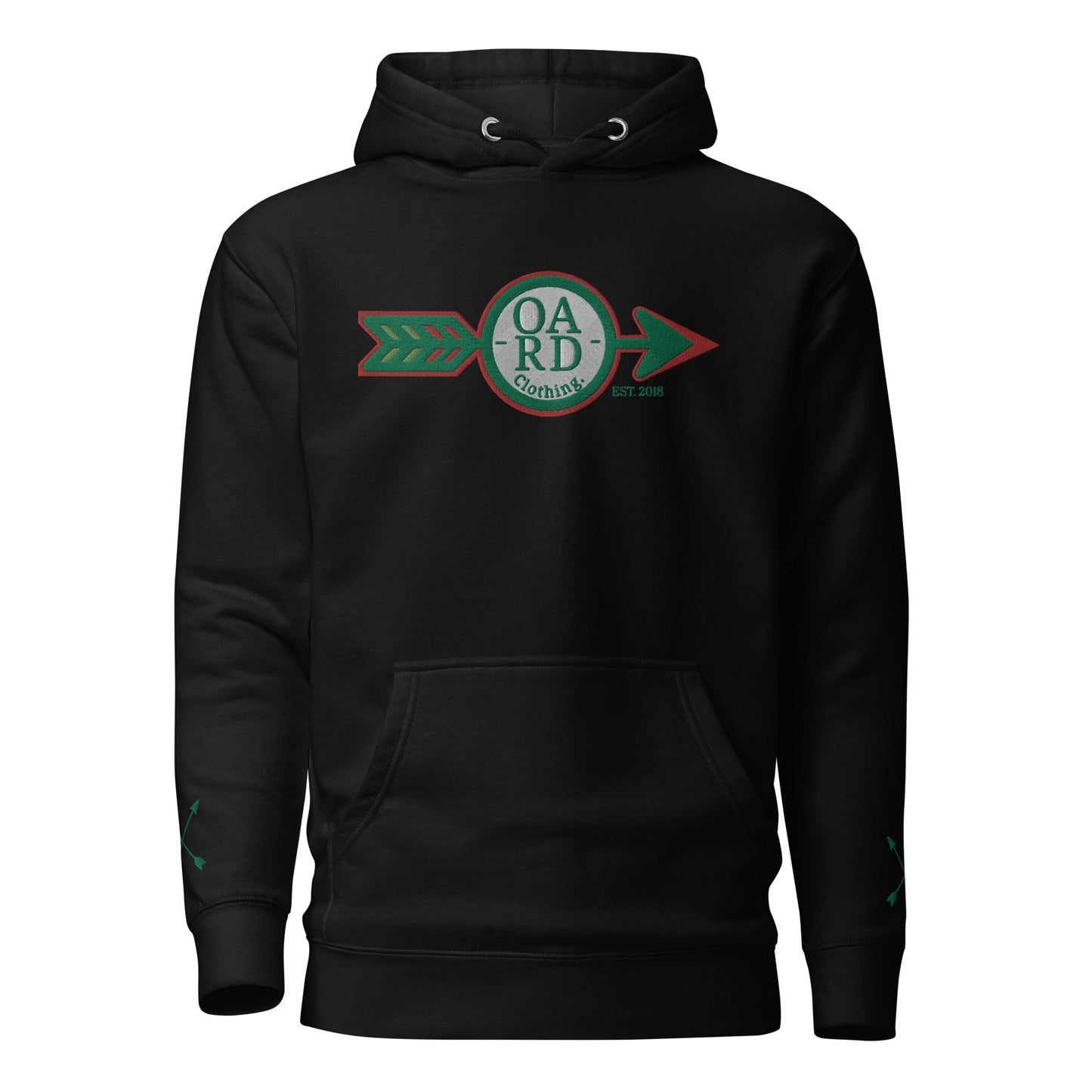 O.A.R.D. Premium Hoodie Green/Red/Kiwi