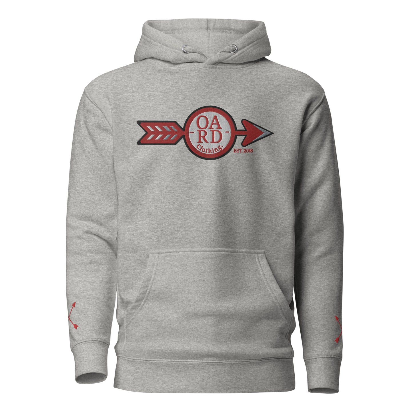 O.A.R.D. Premium Hoodie Red/Grey/Black