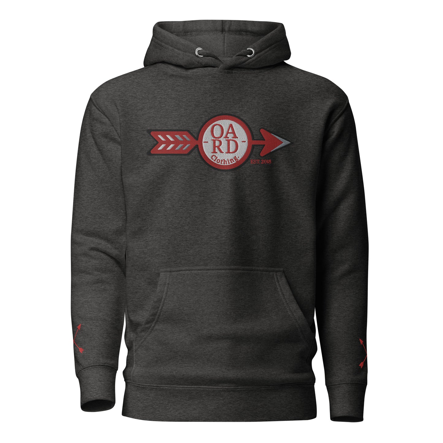 O.A.R.D. Premium Hoodie Red/Grey/Black