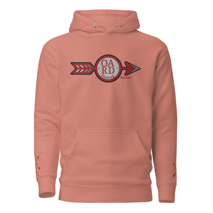 O.A.R.D. Premium Hoodie Red/Grey/Black