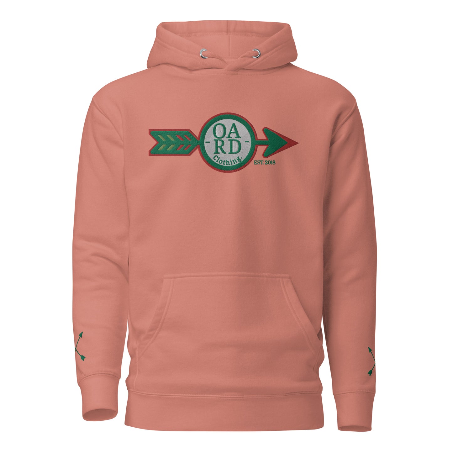 O.A.R.D. Premium Hoodie Green/Red/Kiwi