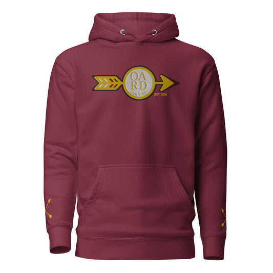 O.A.R.D. Premium Hoody Maroon/Gold/Black