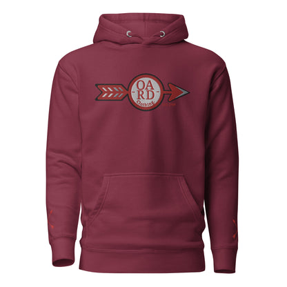 O.A.R.D. Premium Hoodie Red/Grey/Black