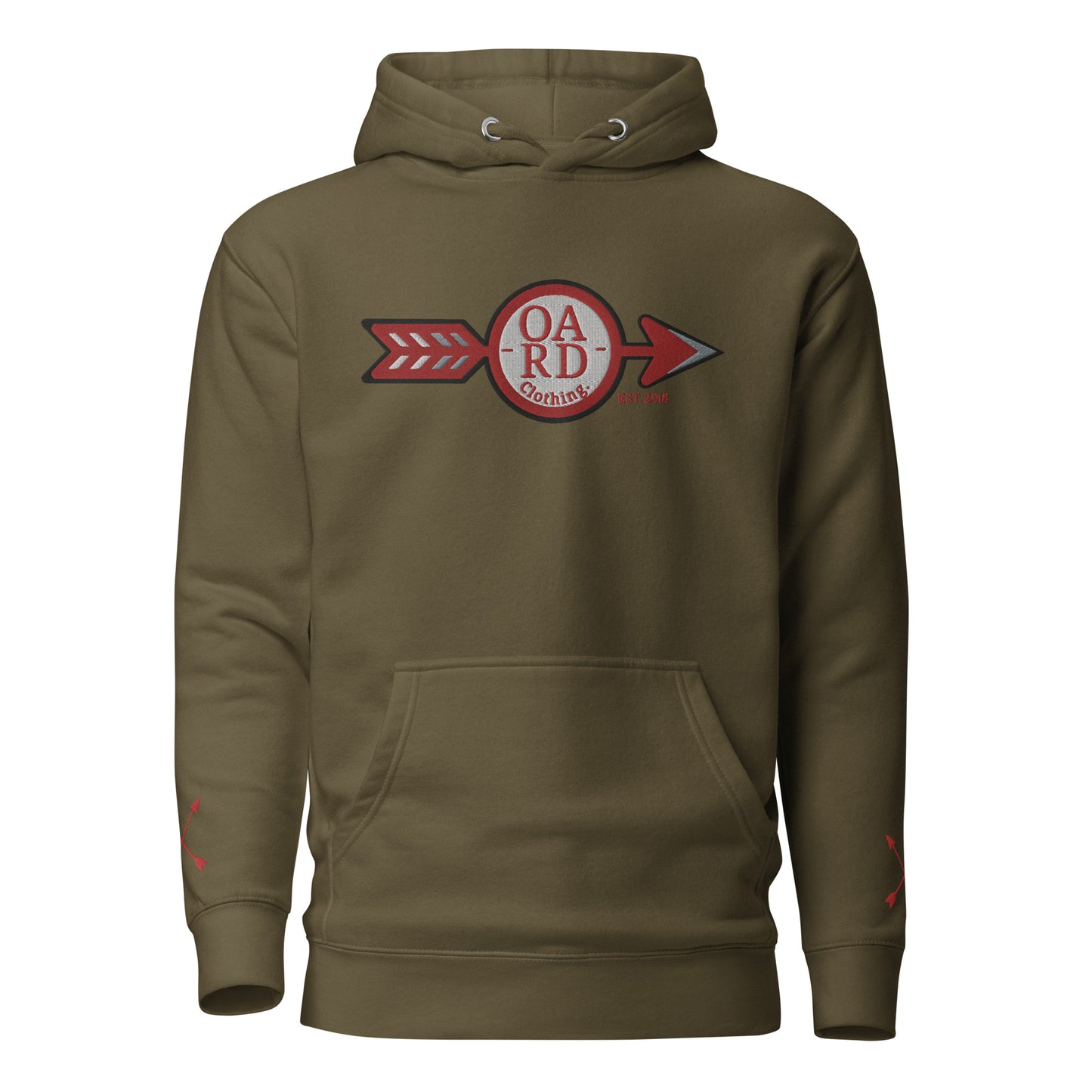 O.A.R.D. Premium Hoodie Red/Grey/Black