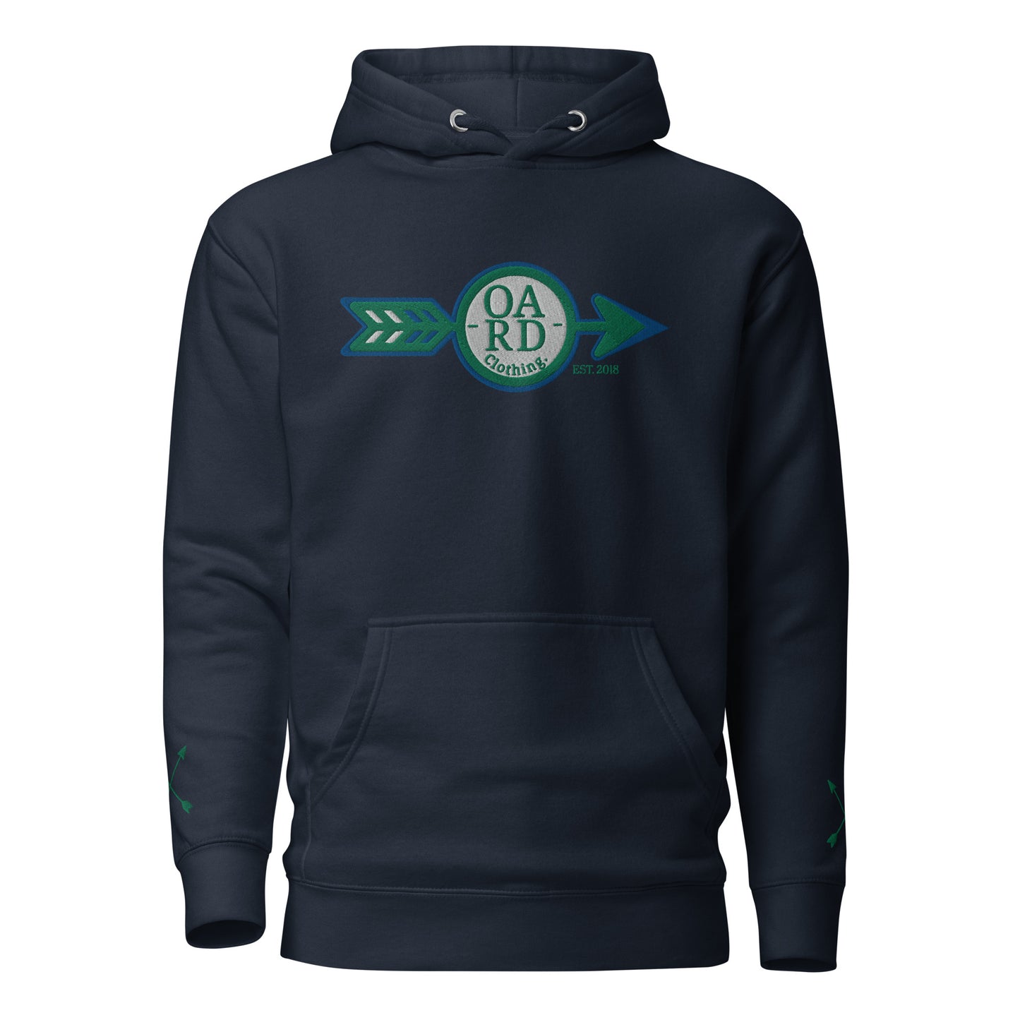 O.A.R.D. Premium Hoodie Green/Blue/White