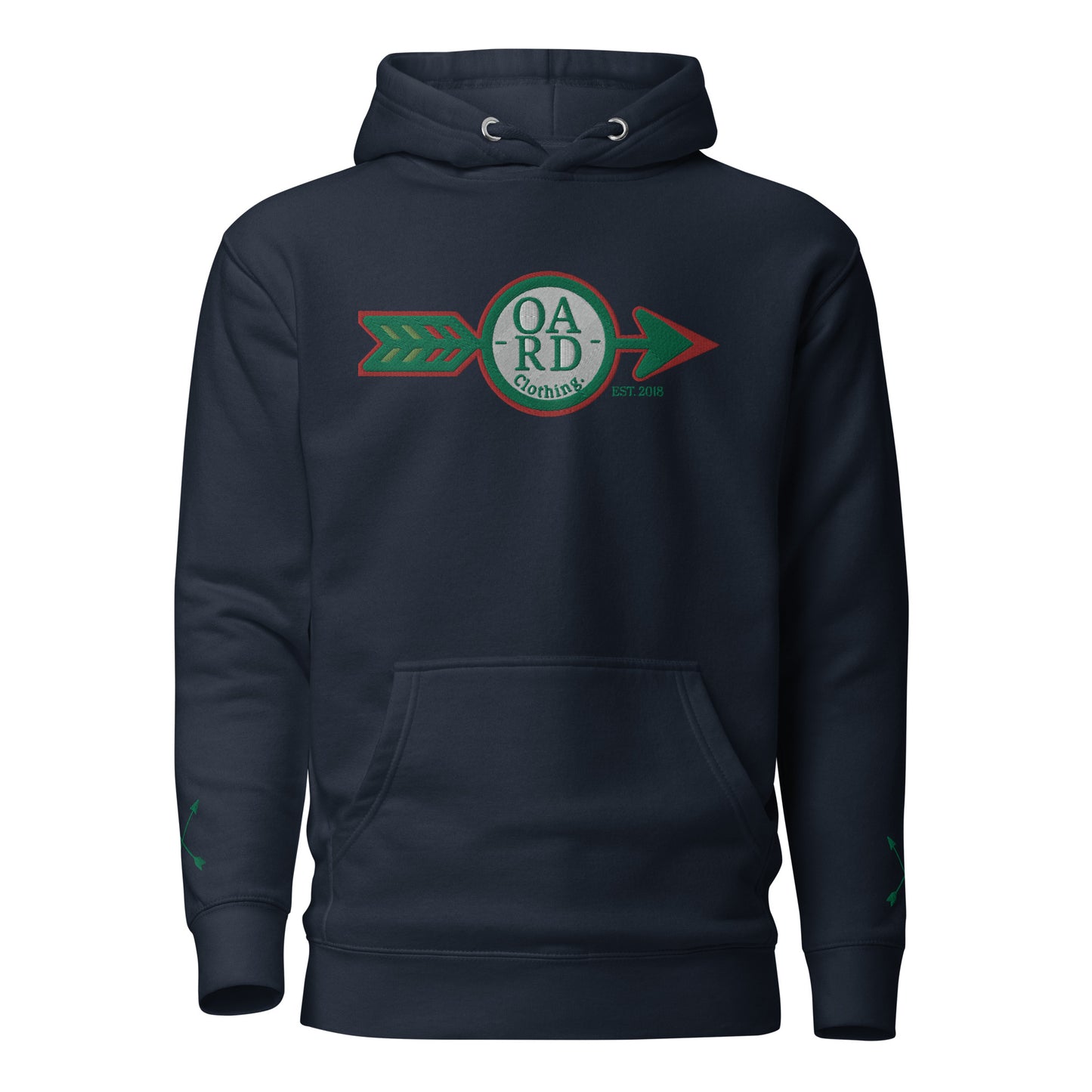 O.A.R.D. Premium Hoodie Green/Red/Kiwi