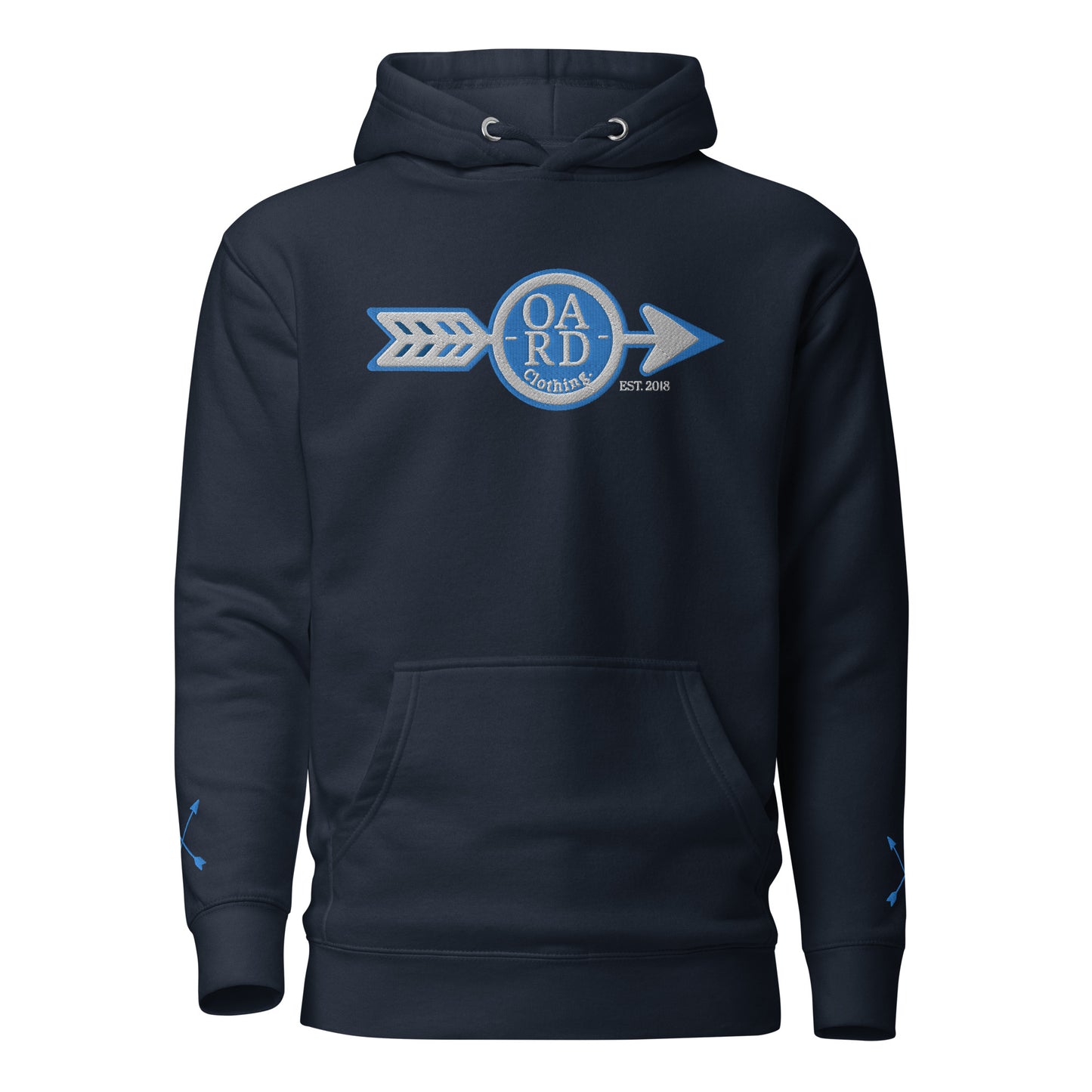 O.A.R.D. Premium Hoodie Ice Blue/White/Navy Blue