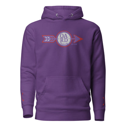 O.A.R.D. Premium Hoodie Purple/Red/White