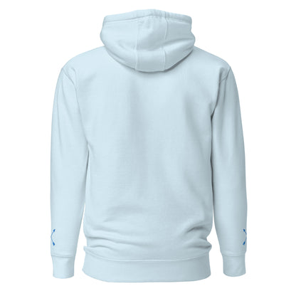 O.A.R.D. Premium Hoodie Ice Blue/White/Navy Blue