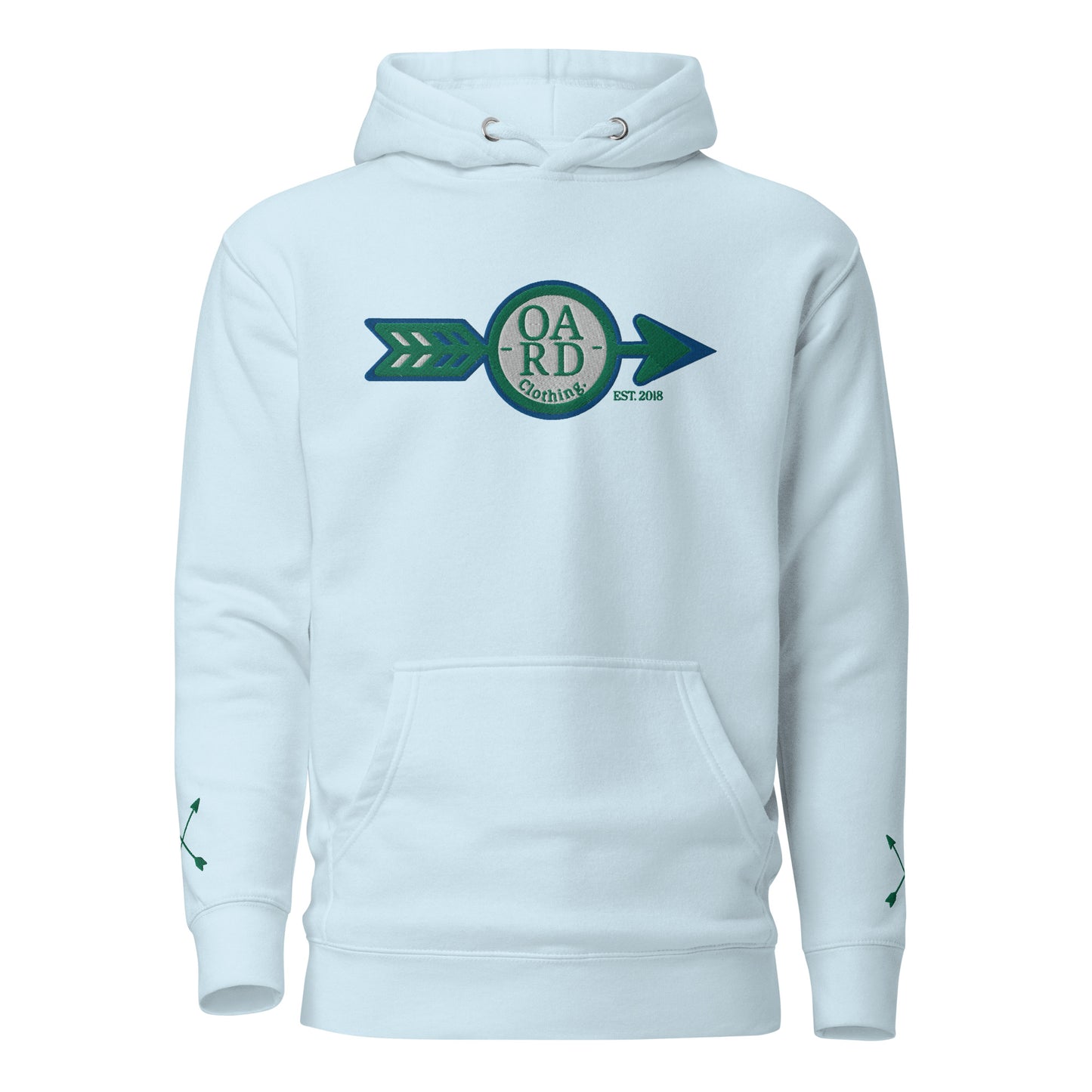 O.A.R.D. Premium Hoodie Green/Blue/White