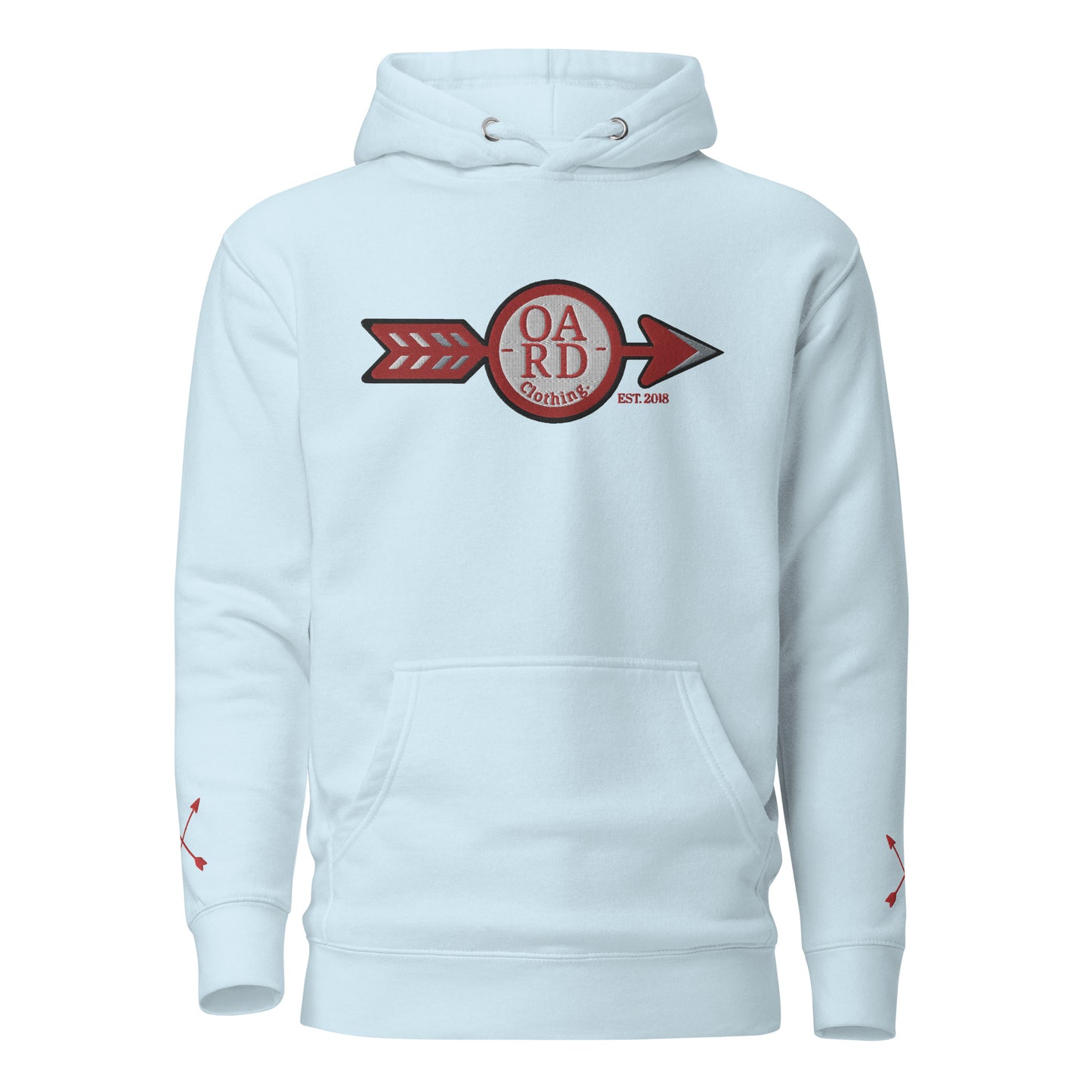 O.A.R.D. Premium Hoodie Red/Grey/Black