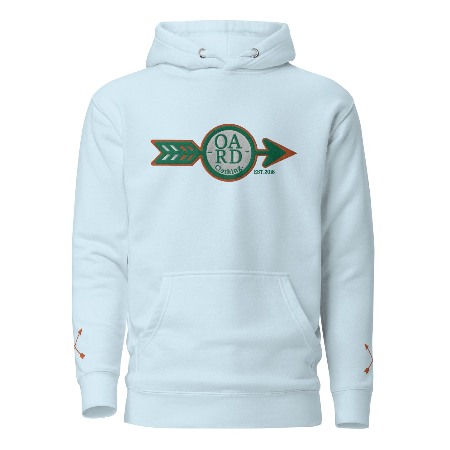 O.A.R.D. Premium Hoodie Green/Orange/White