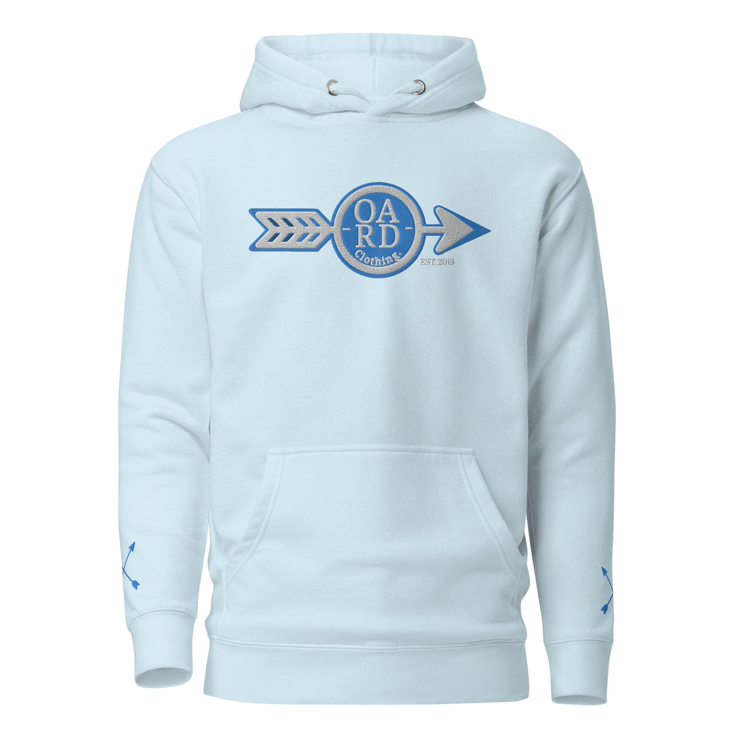 O.A.R.D. Premium Hoodie Ice Blue/White/Navy Blue