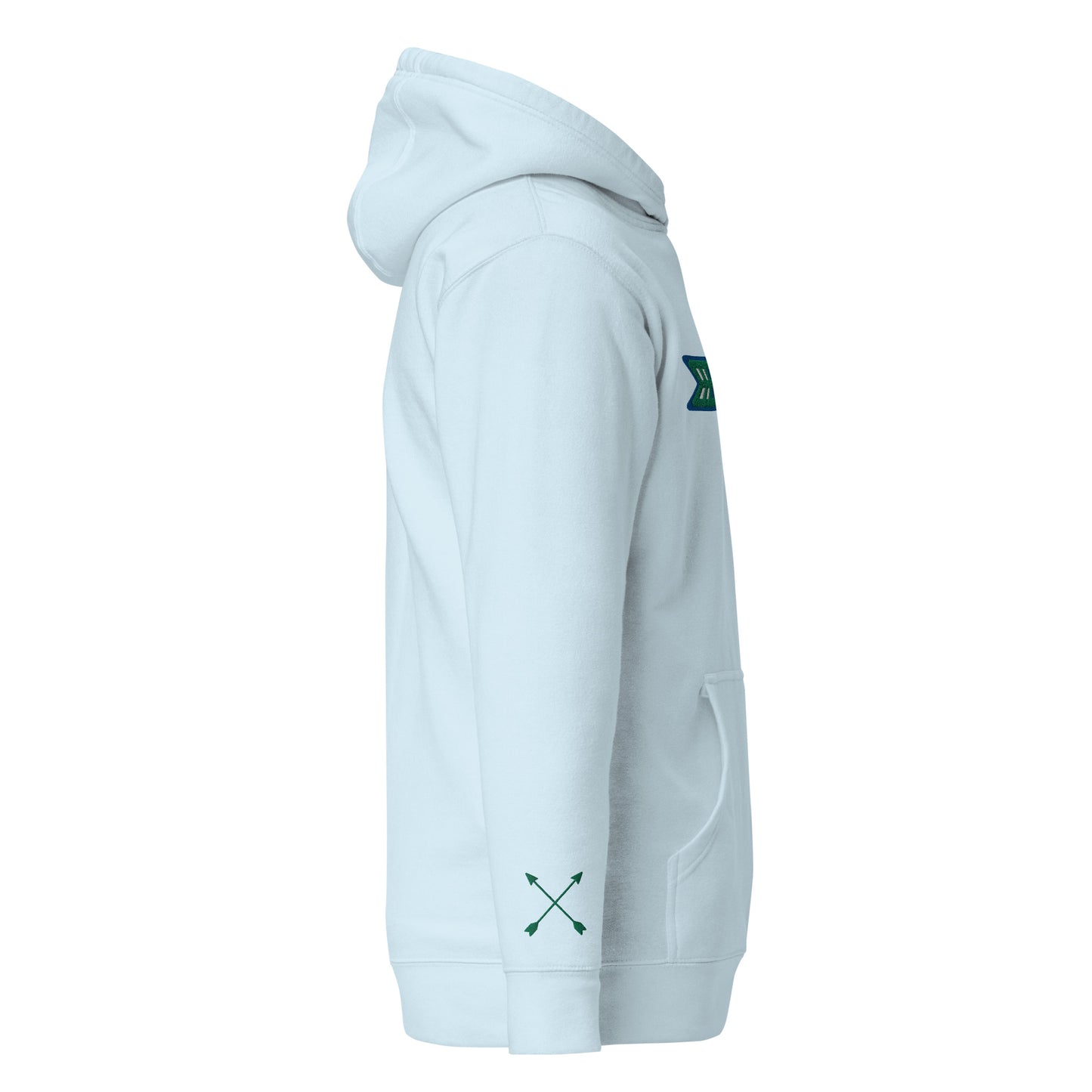 O.A.R.D. Premium Hoodie Green/Blue/White