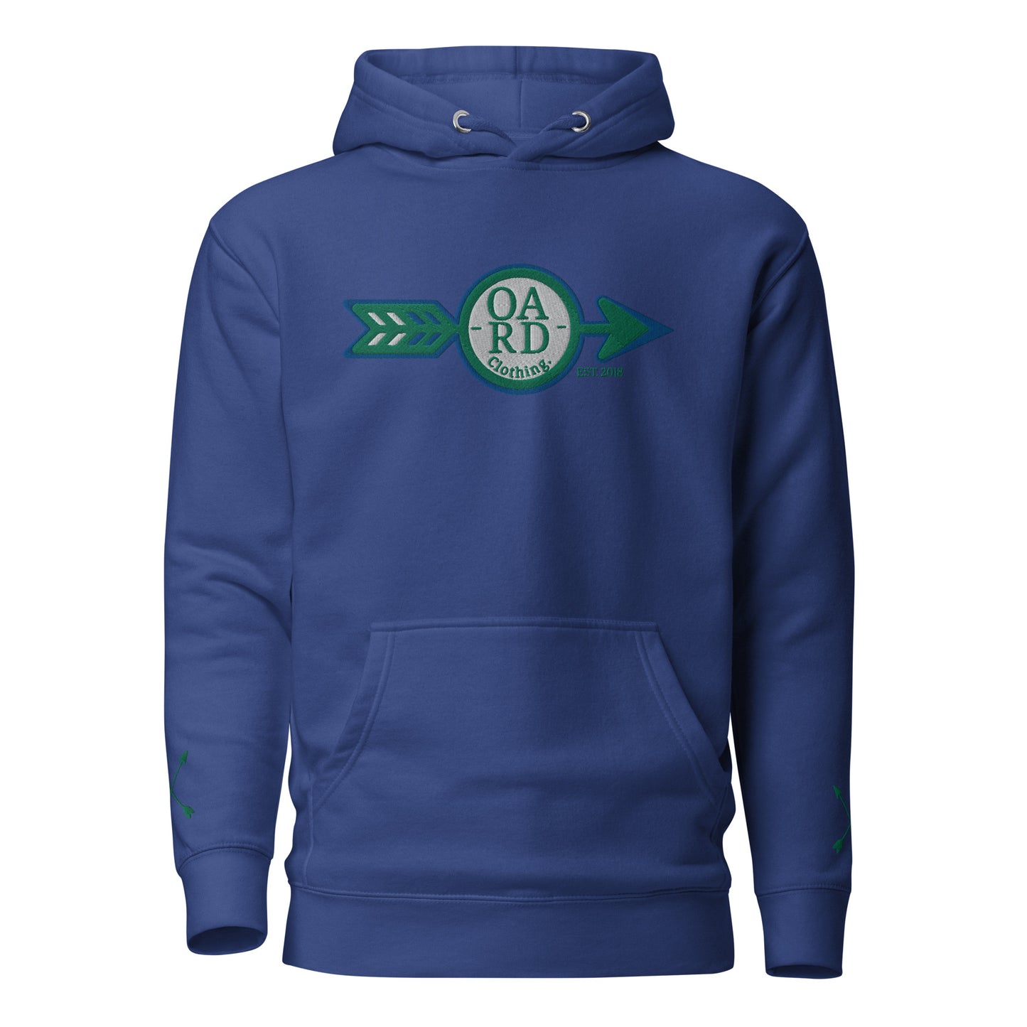 O.A.R.D. Premium Hoodie Green/Blue/White