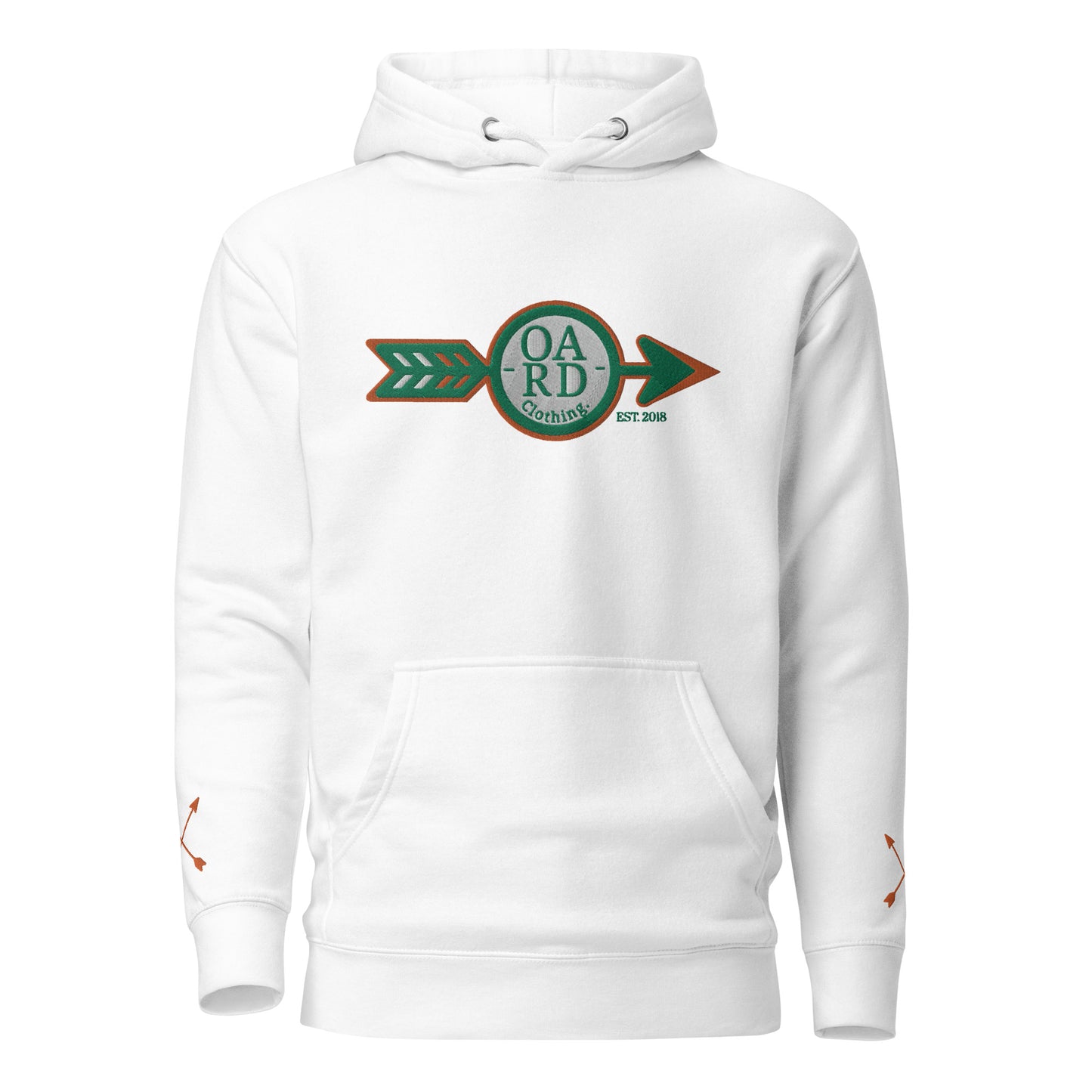 O.A.R.D. Premium Hoodie Green/Orange/White