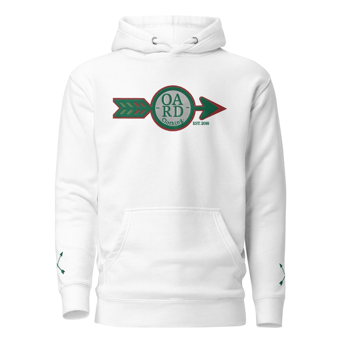 O.A.R.D. Premium Hoodie Green/Red/Kiwi